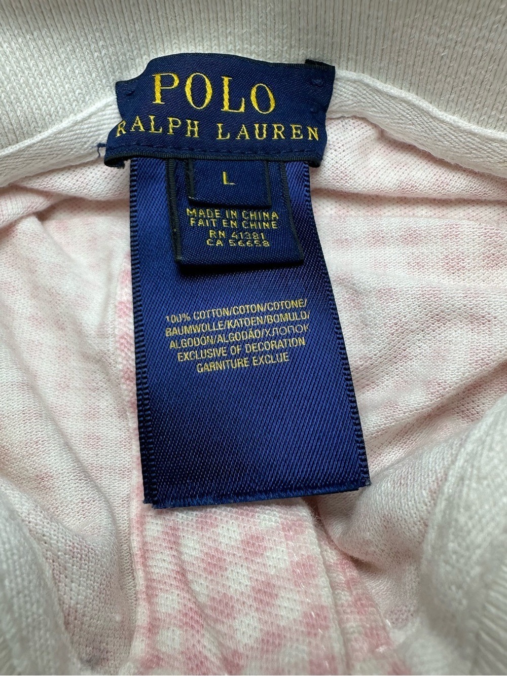 POLO RALPH LAUREN PINK GINGHAM DOG SHIRT LARGE PET POLO PREPPY COTTON PINK PONY - Picture 9 of 11